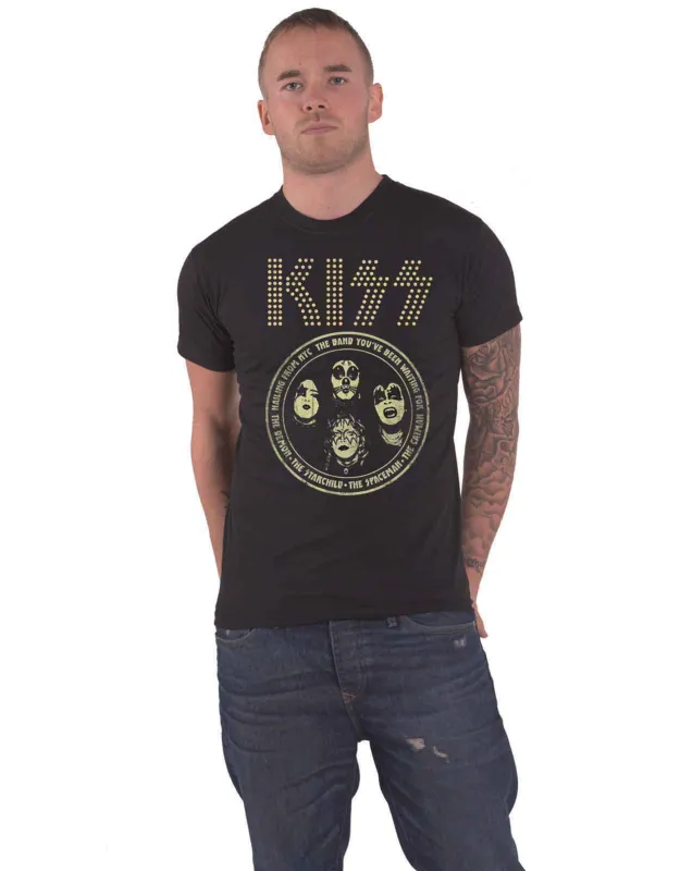 KISS Circle Band Logo T Shirt sold by Paradiso Clothing