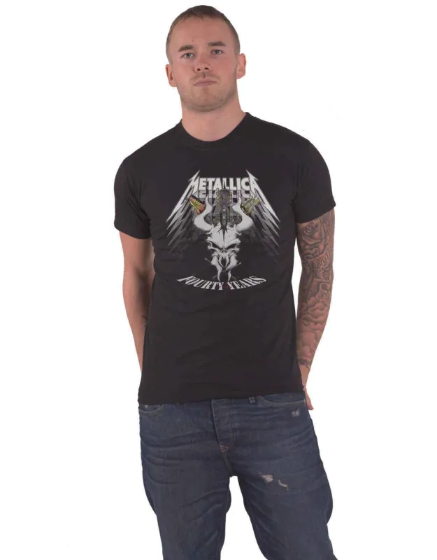 Metallica 40th Anniversary Forty Years T Shirt made by Paradiso Clothing