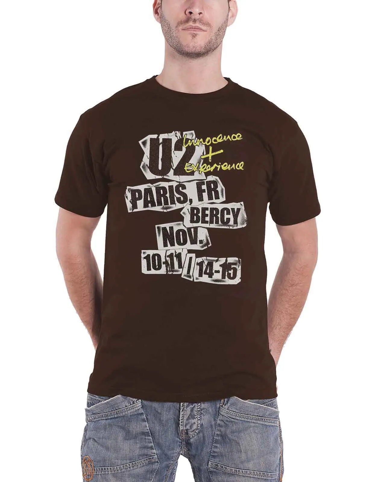 U2 I+E Paris Event 2015 Tour T Shirt sold by Paradiso Clothing