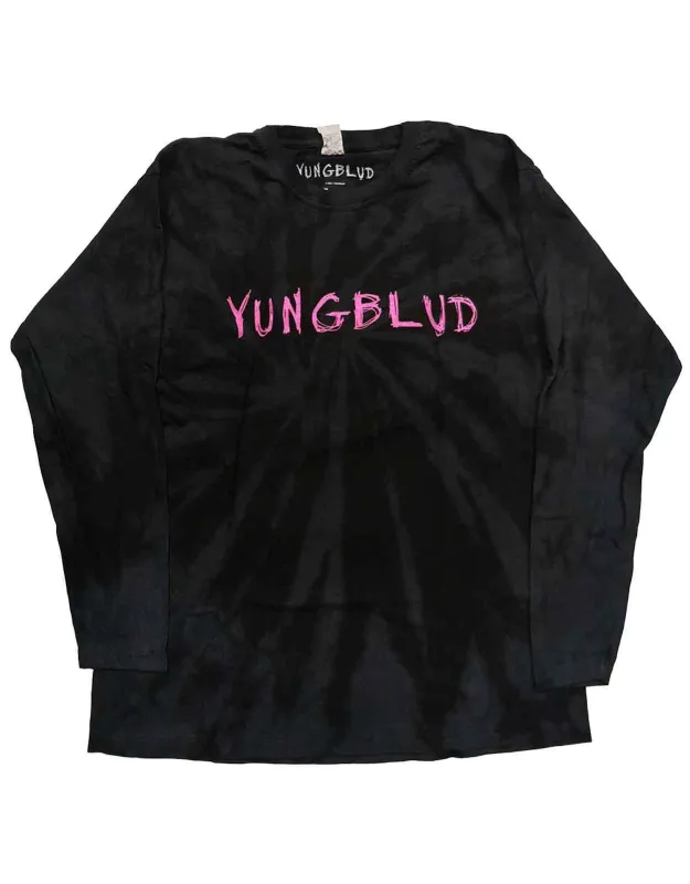 Yungblud Scratch Logo Dip Dye Long Sleeve made by Paradiso Clothing
