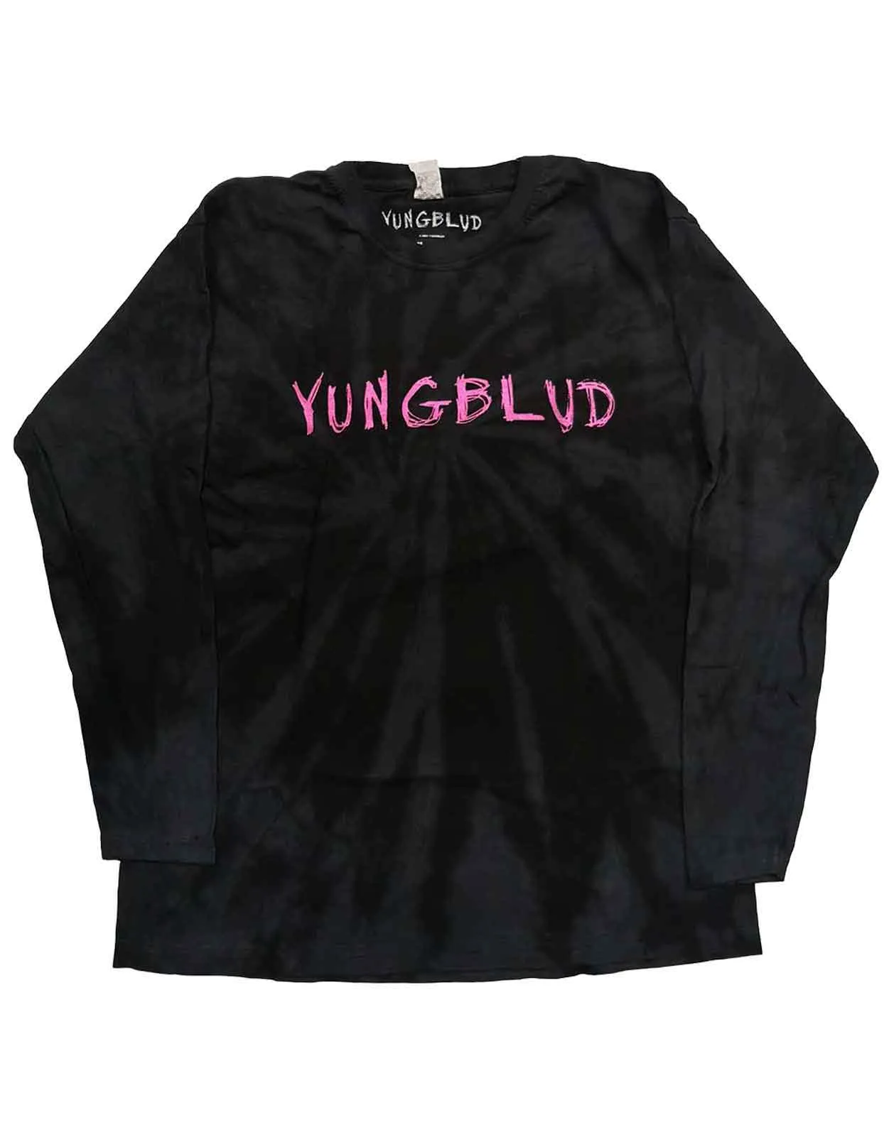 Yungblud Scratch Logo Dip Dye Long Sleeve sold by Paradiso Clothing