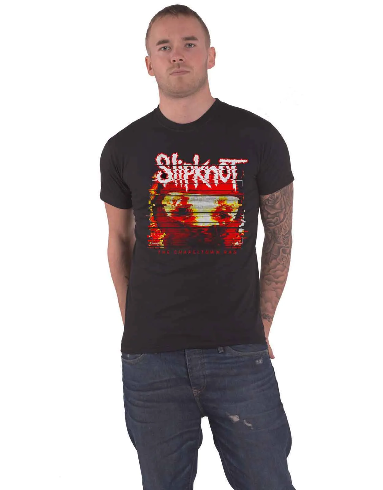 Slipknot Chapeltown Rag Glitch T Shirt sold by Paradiso Clothing