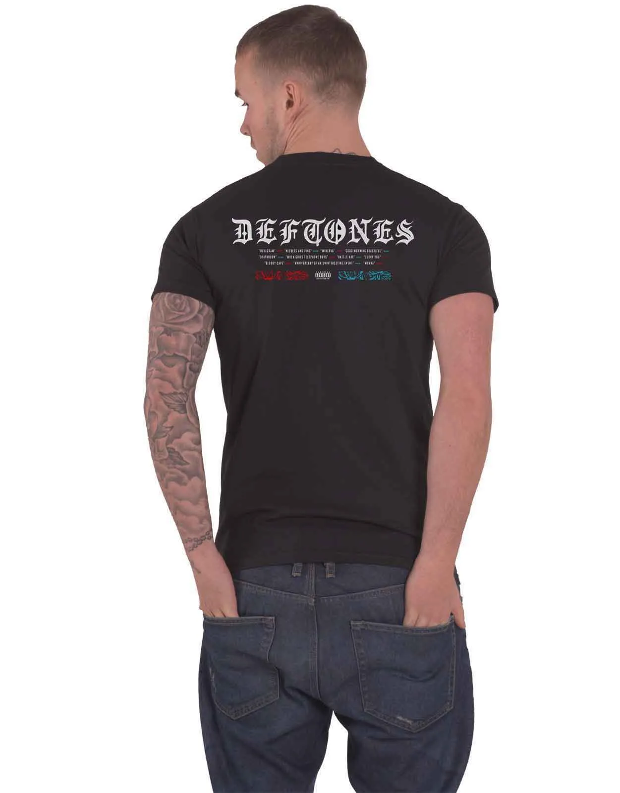 Deftones Static Skull T Shirt sold by Paradiso Clothing product image thumbnail 2