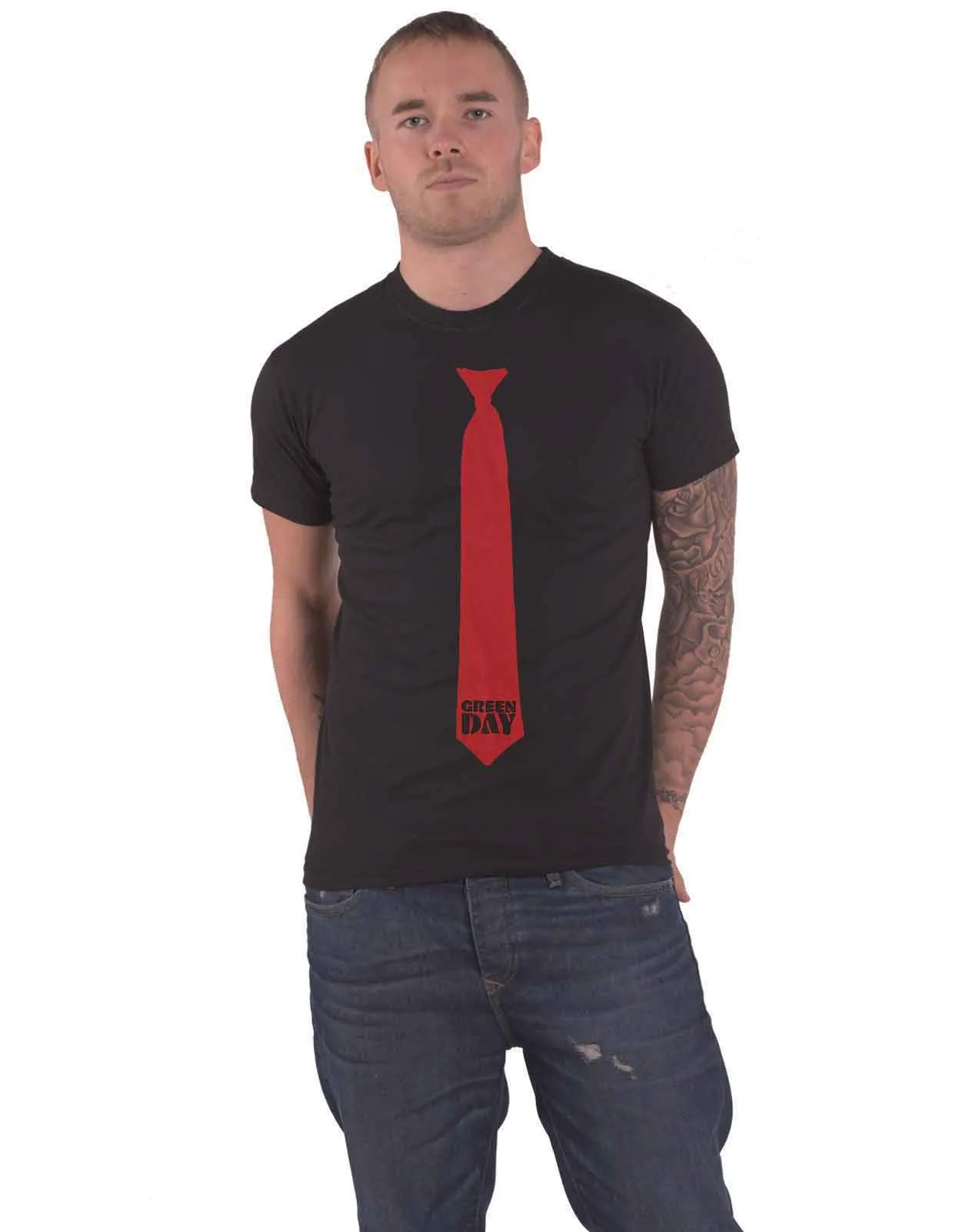 Green Day Billie Joe Armstrong Tie T Shirt sold by Paradiso Clothing