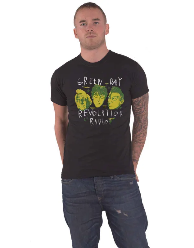 Green Day Scribble Mask T Shirt made by Green Day