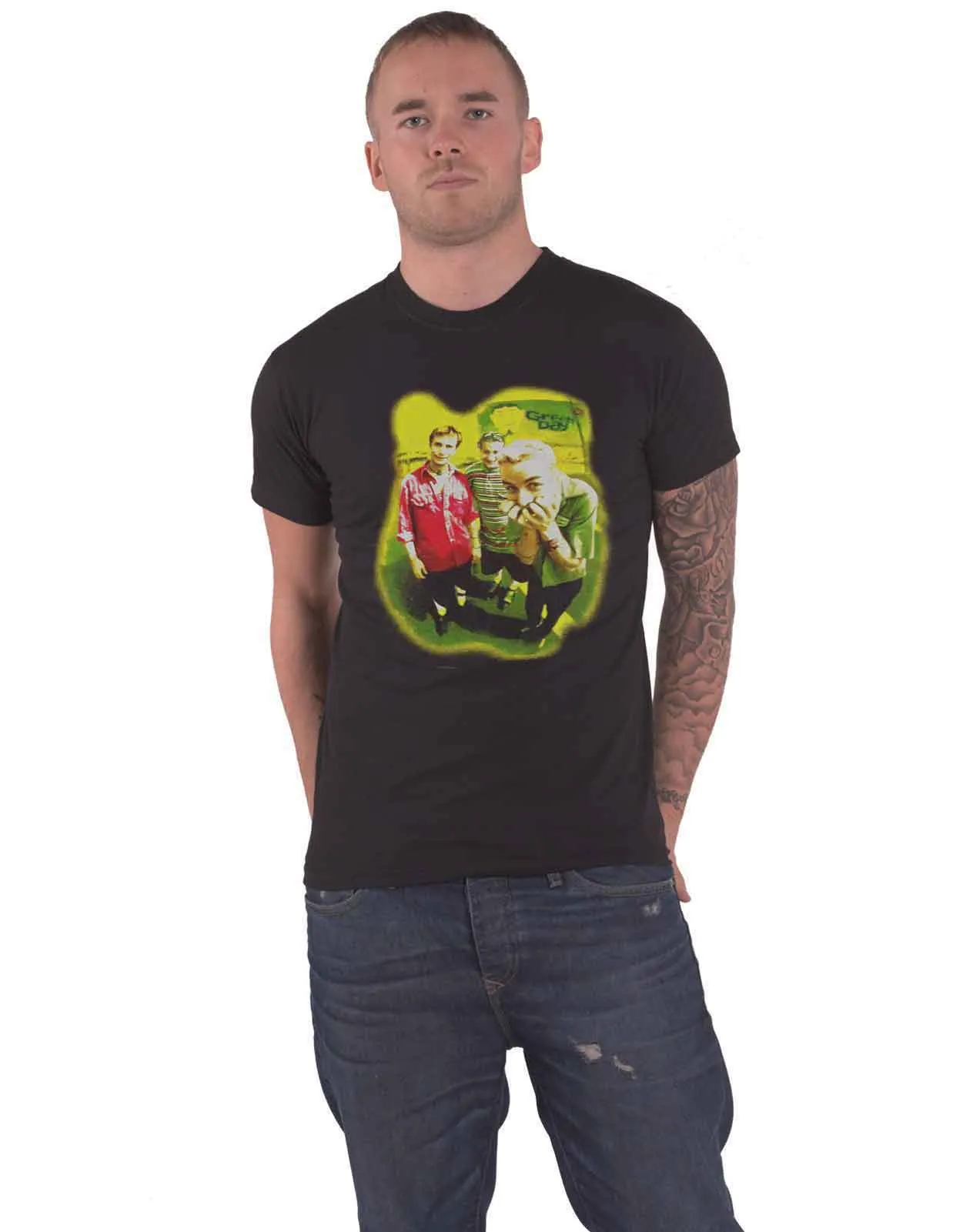 Green Day Neon Photo T Shirt sold by Paradiso Clothing