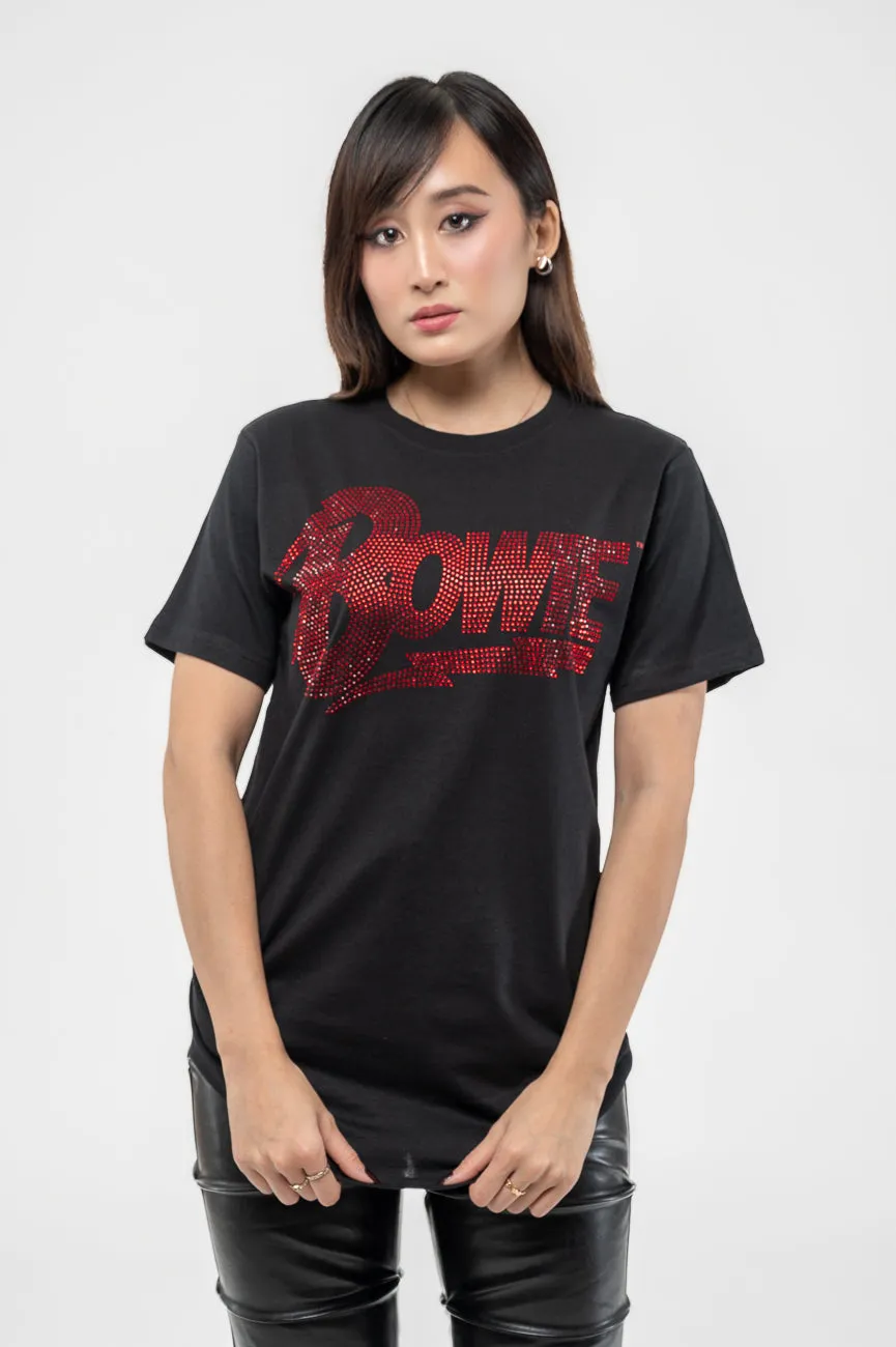 David Bowie Diamante Flash T Shirt sold by Paradiso Clothing