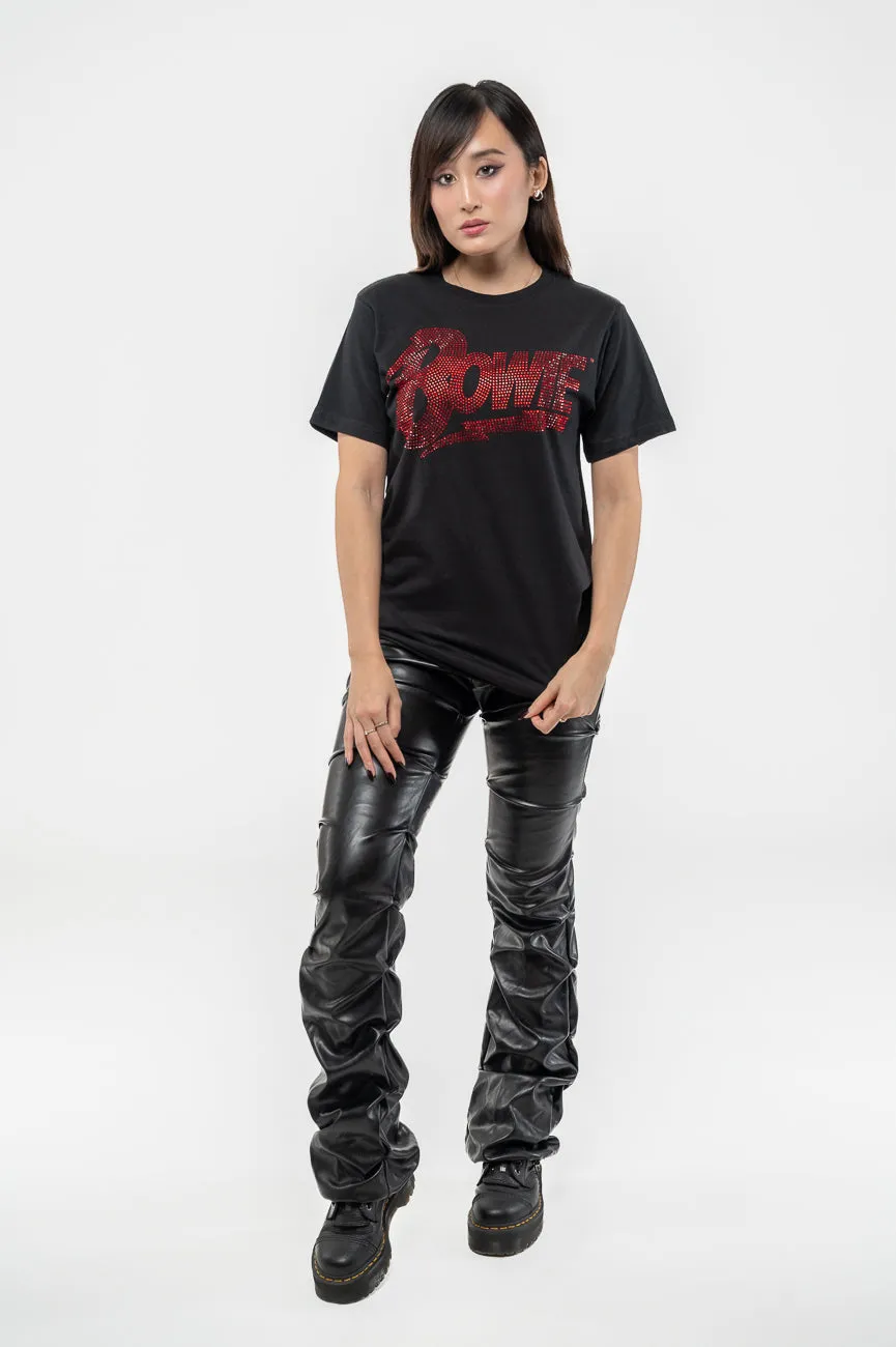 David Bowie Diamante Flash T Shirt sold by Paradiso Clothing product image thumbnail 2