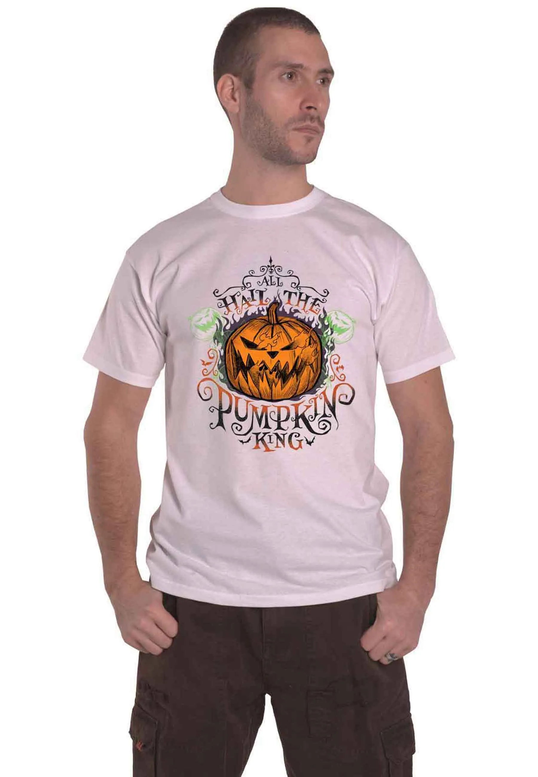 Nightmare Before Christmas T Shirt All Hail new Official Mens White sold by Paradiso Clothing