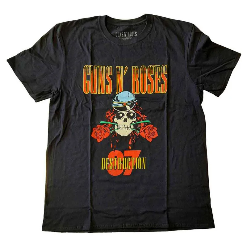 Guns N' Roses UK Tour Destruction Tour 87  T Shirt made by Paradiso Clothing