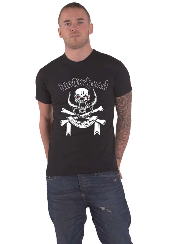 Motorhead March Or Die Lyrics T Shirt sold by Paradiso Clothing