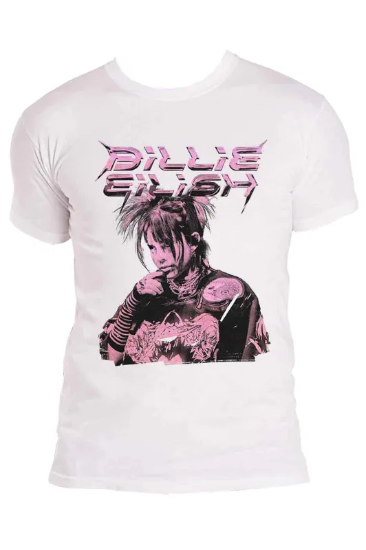 Billie Eilish Purple Illustration T Shirt sold by Paradiso Clothing