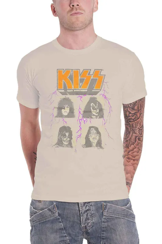 KISS Lightning Photo T Shirt sold by Paradiso Clothing
