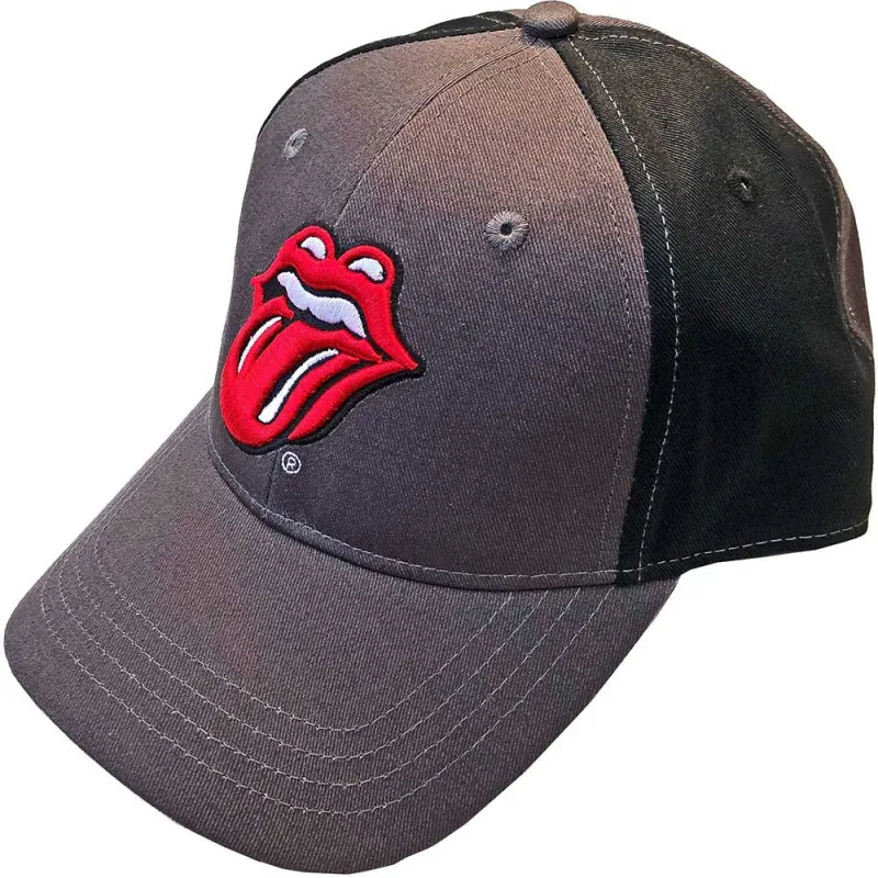 The Rolling Stones Classic Tongue Charcoal Snapback sold by Paradiso Clothing