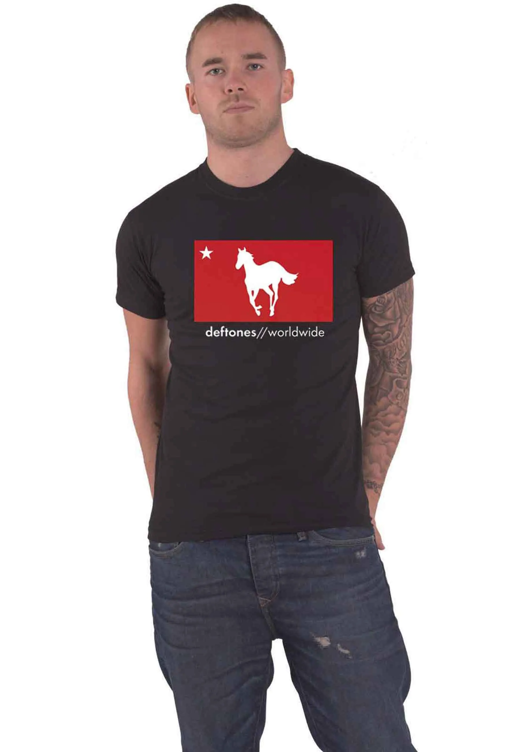 Deftones White Pony Worldwide T Shirt sold by Paradiso Clothing