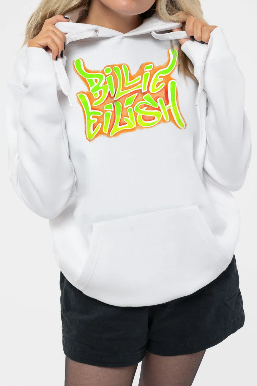 Billie Eilish Airbrush Flames Blohsh Hoodie sold by Paradiso Clothing product image thumbnail 3