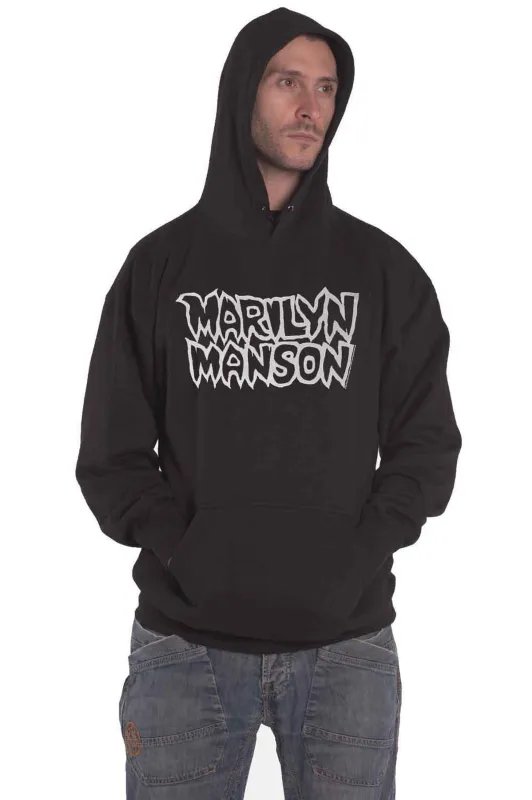 Marilyn Manson Classic Logo Hoodie made by Paradiso Clothing