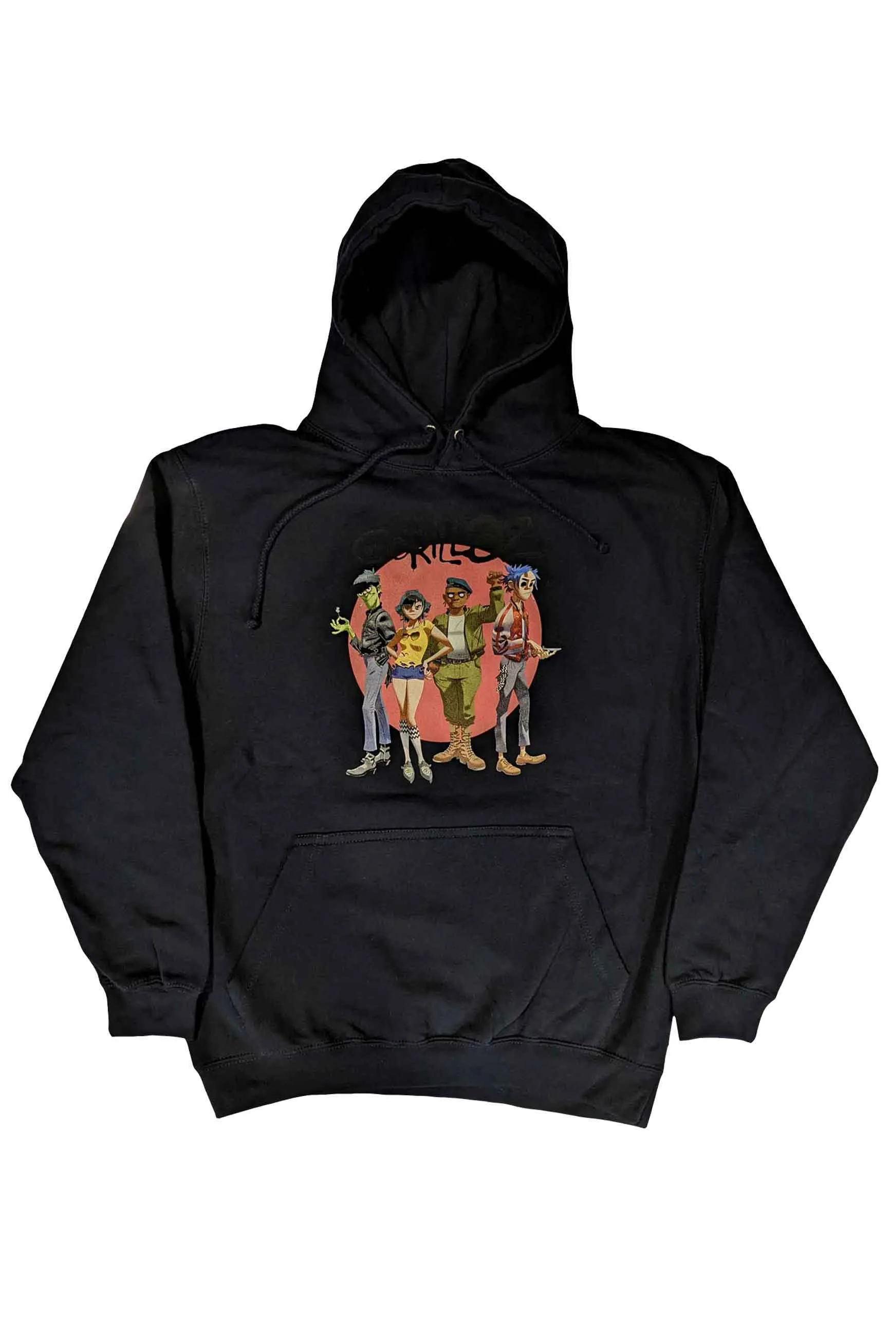 Gorillaz Group Circle Rise Hoodie sold by Paradiso Clothing