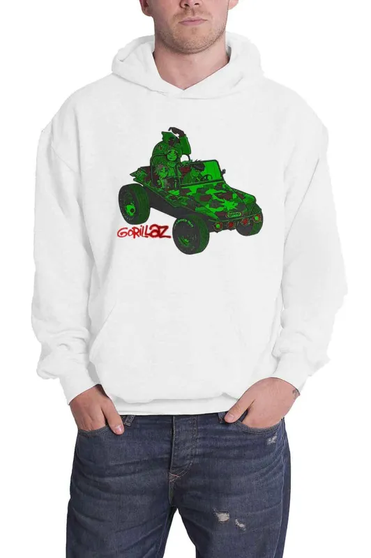 Gorillaz Green Geep Hoodie made by Paradiso Clothing