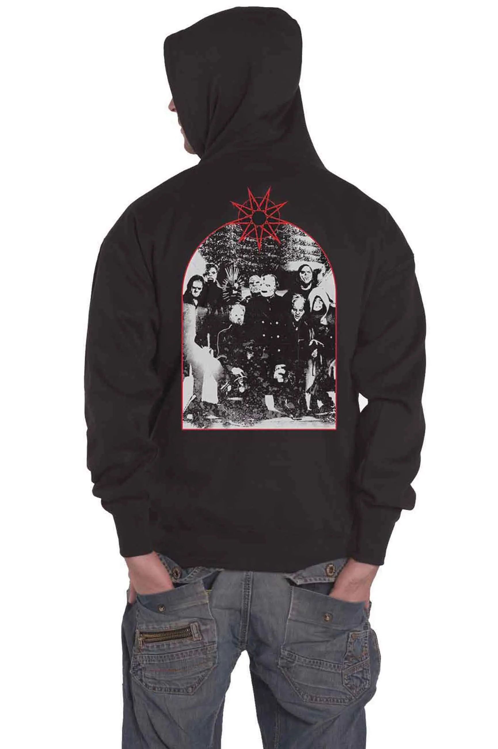 Slipknot Arched Group Photo Hoodie sold by Paradiso Clothing product image thumbnail 2
