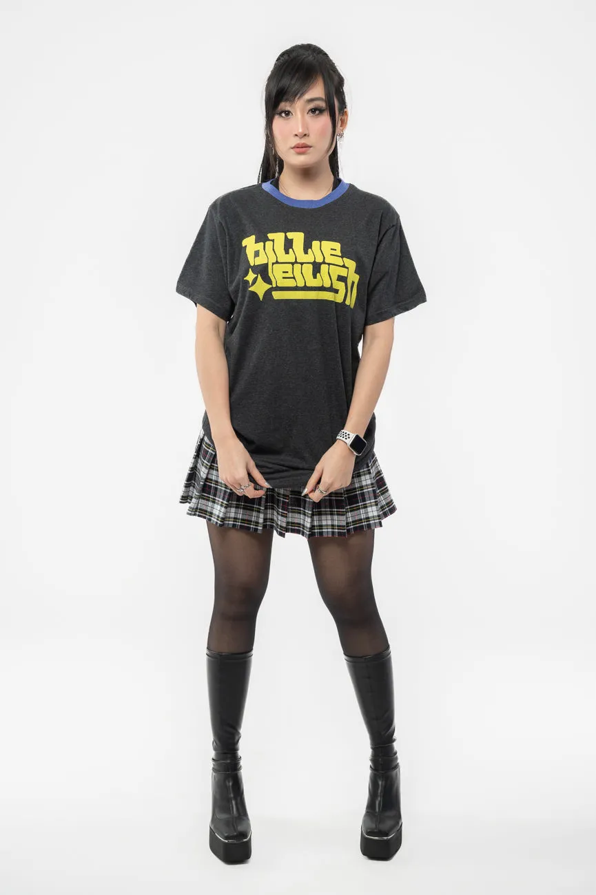 Billie Eilish Neon Green Logo Ringer T Shirt sold by Paradiso Clothing product image thumbnail 2