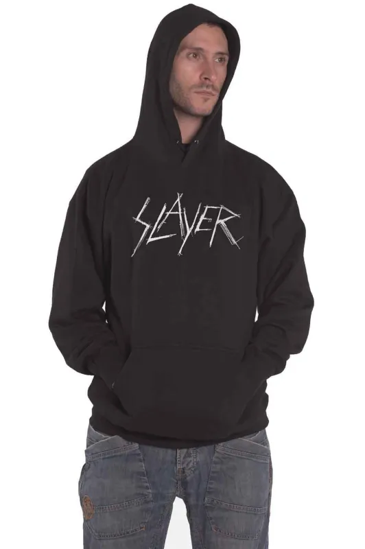 Slayer Scratchy Band Logo Hoodie sold by Paradiso Clothing