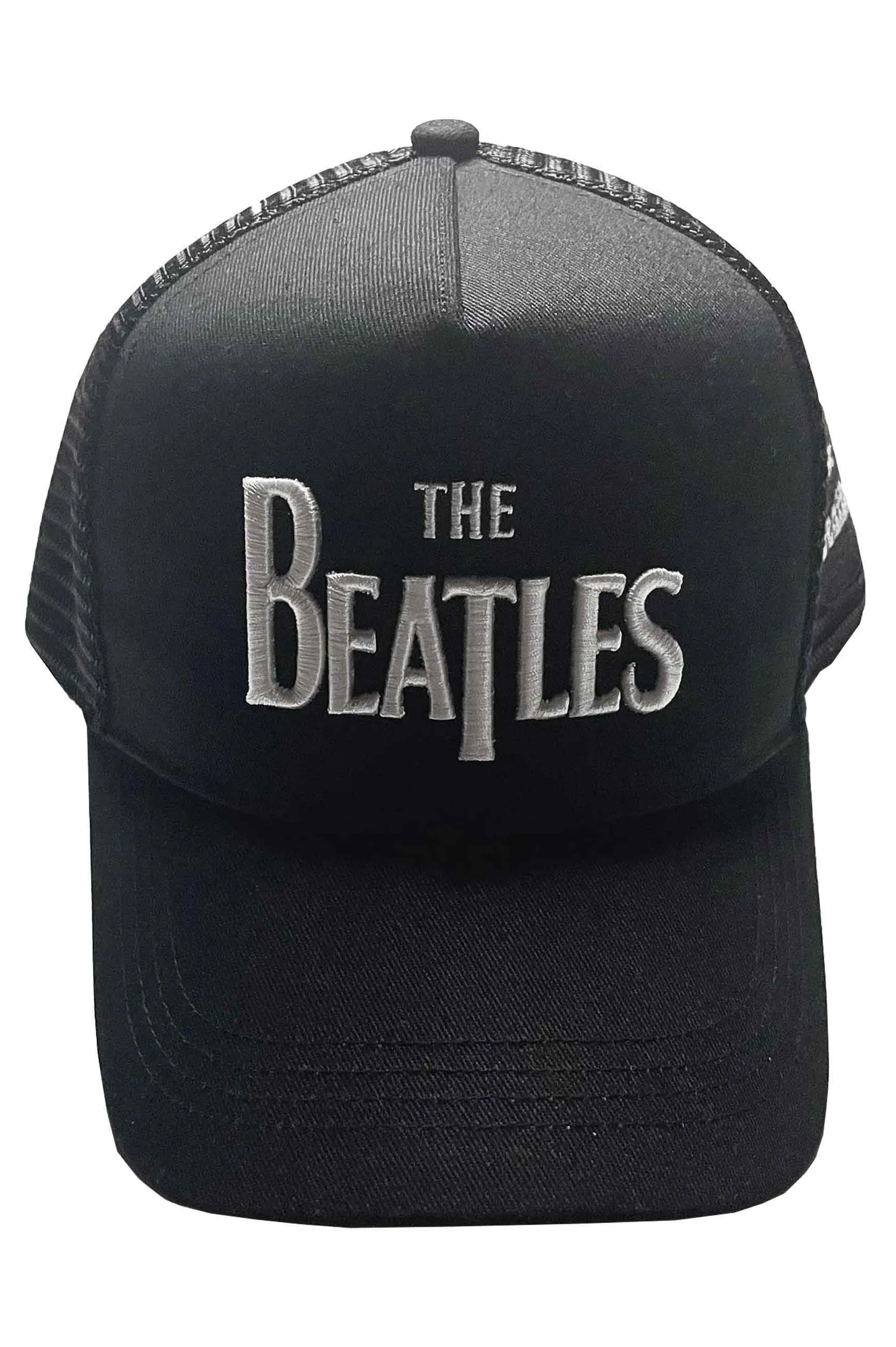 The Beatles Drop T Band Logo and Apple Trucker Cap sold by Paradiso Clothing