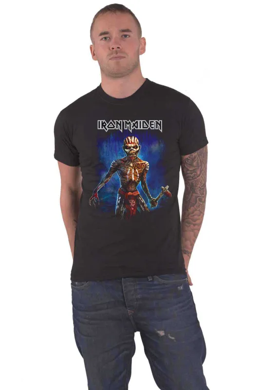 Iron Maiden Axe Eddie Book of Souls European Tour T Shirt made by Paradiso Clothing