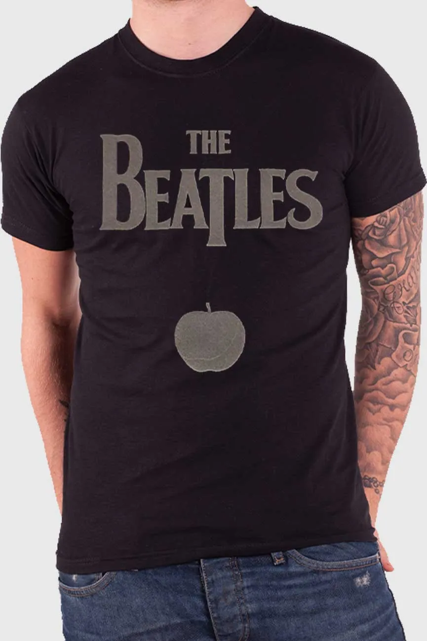 The Beatles Hi-Build Drop T Logo and Apple T Shirt sold by Paradiso Clothing product image thumbnail 2
