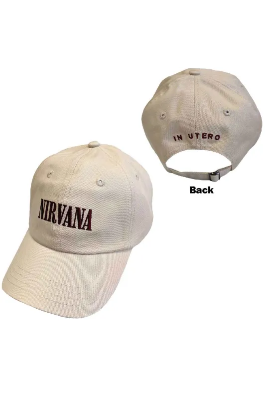 Nirvana Text Logo Band Strapback sold by Paradiso Clothing