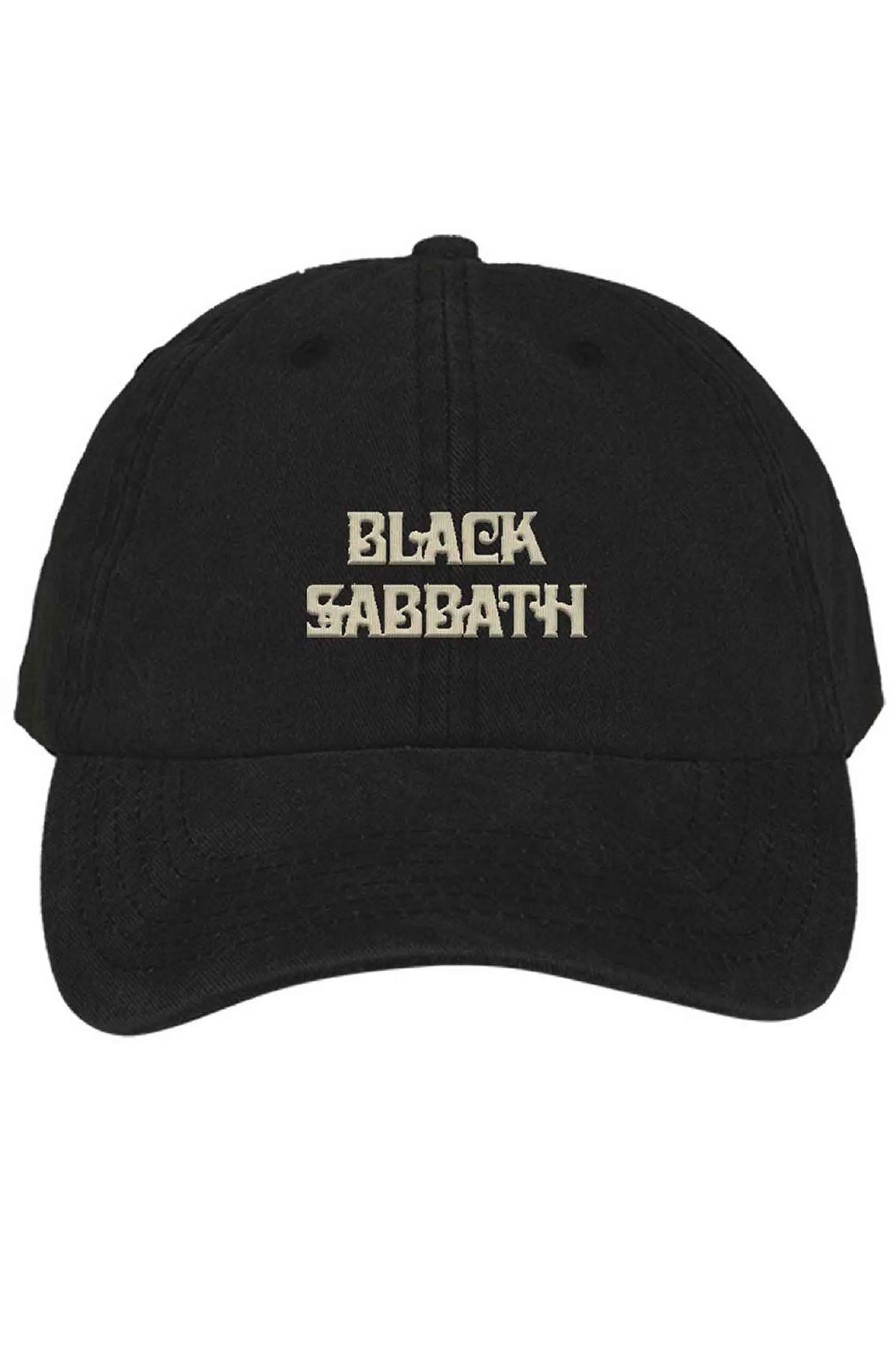 Black Sabbath Text Band Logo Strapback sold by Paradiso Clothing product image thumbnail 2