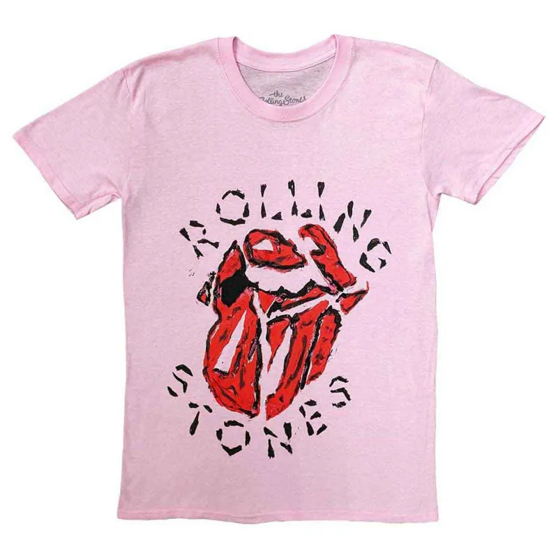 The Rolling Stones Hackney Diamonds Painted Tongue T Shirt sold by Paradiso Clothing