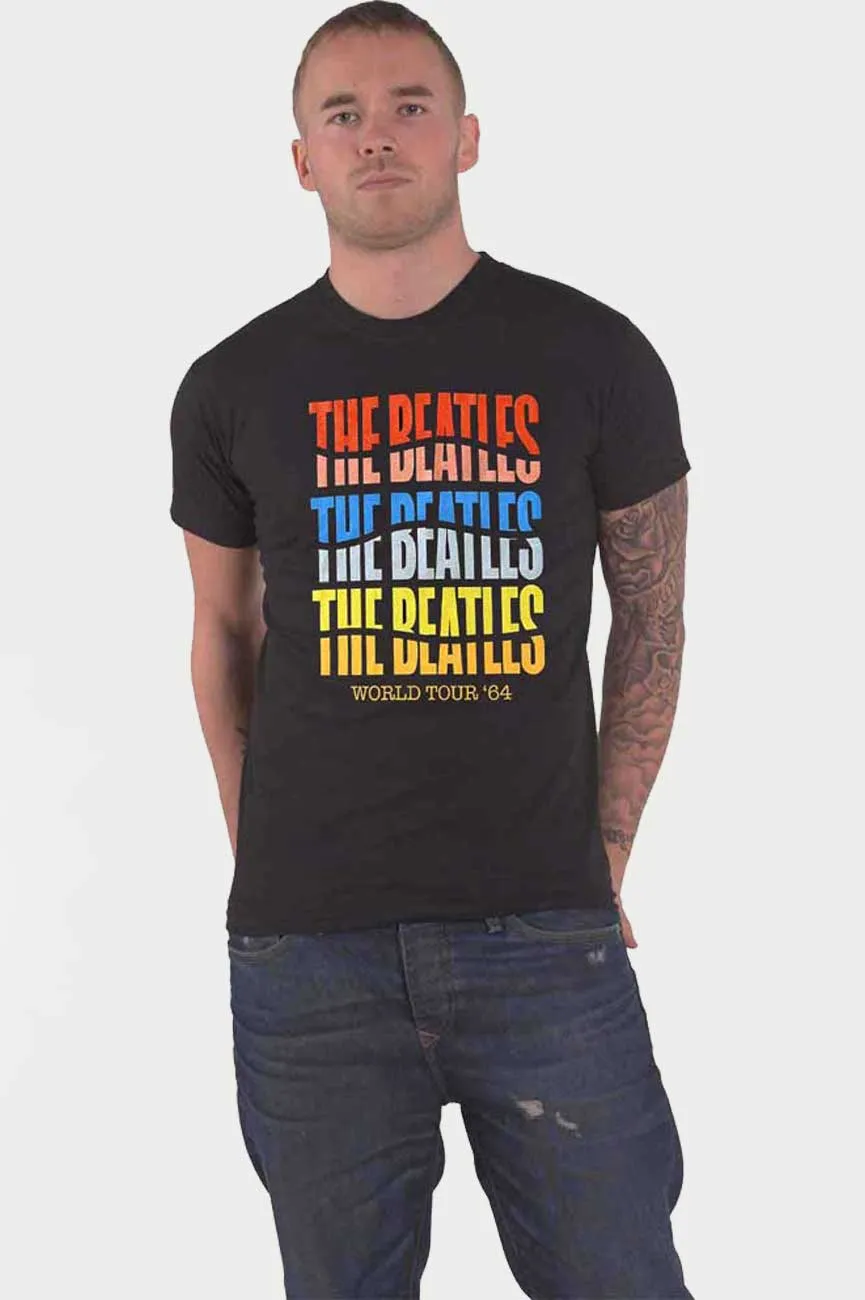 The Beatles Colour Wave T Shirt sold by Paradiso Clothing