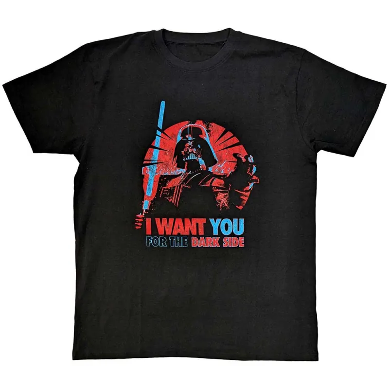 Star Wars T Shirt Vader I Want You new Official Mens Black sold by Paradiso Clothing
