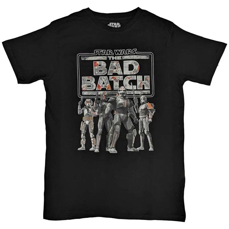 Star Wars T Shirt The Bad Batch new Official Mens Black made by Star Wars