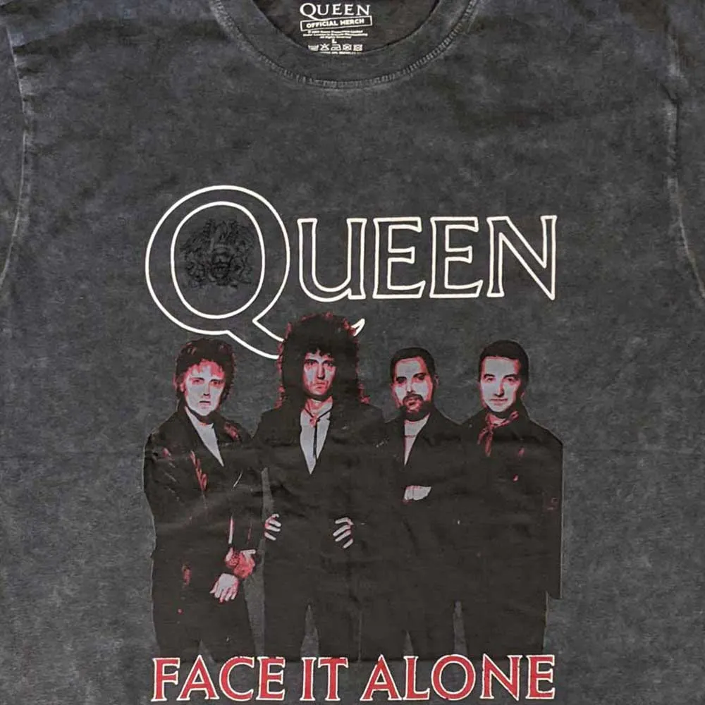 Queen Face it Alone Dye Wash T Shirt sold by Paradiso Clothing product image thumbnail 2