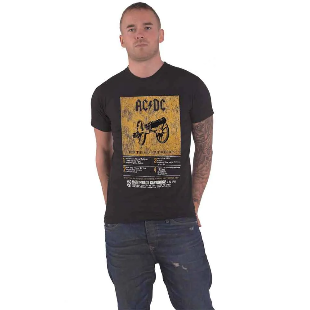 AC/DC For Those About To Rock 8 Track T Shirt sold by Paradiso Clothing