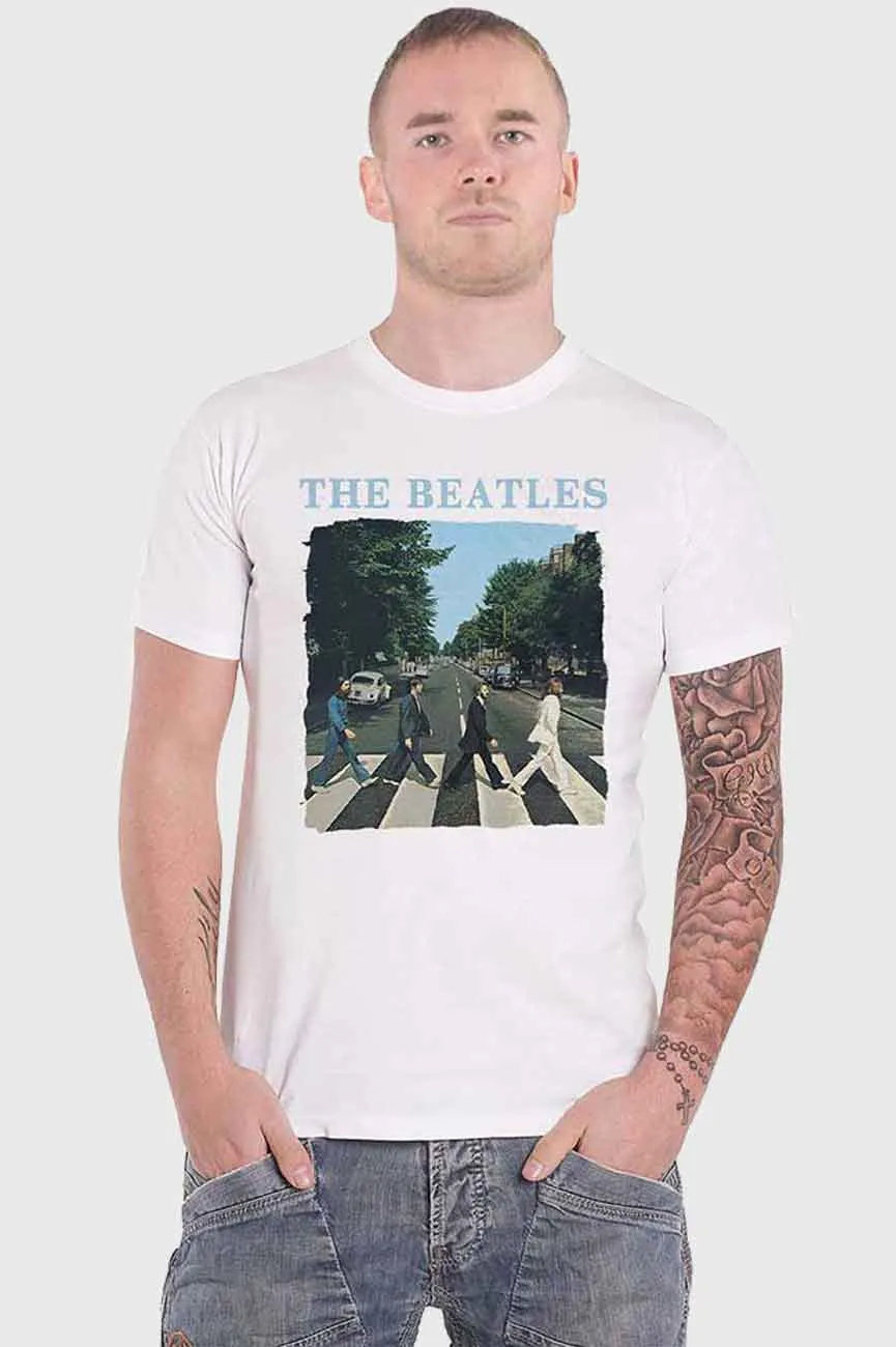 The Beatles Abbey Road & Logo T Shirt sold by Paradiso Clothing