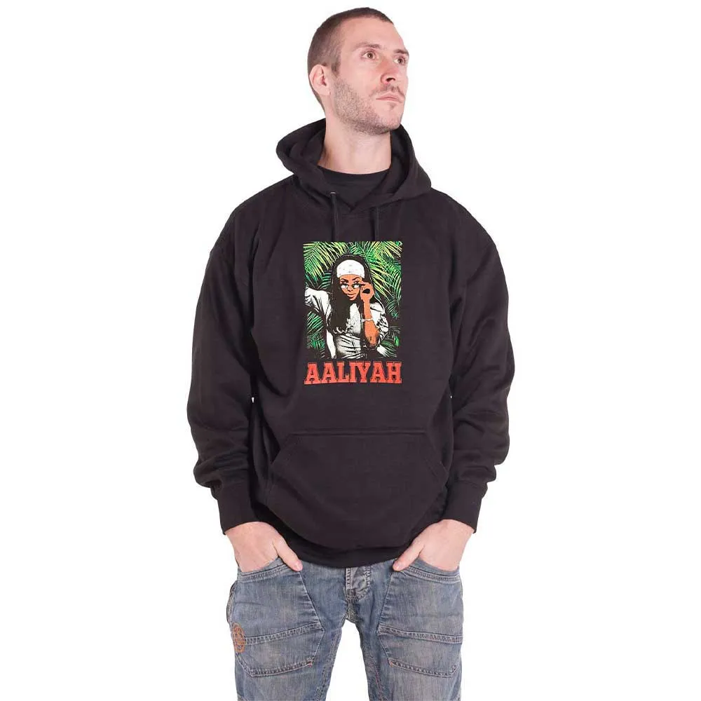 Aaliyah Foliage Logo Pullover Hoodie sold by Paradiso Clothing