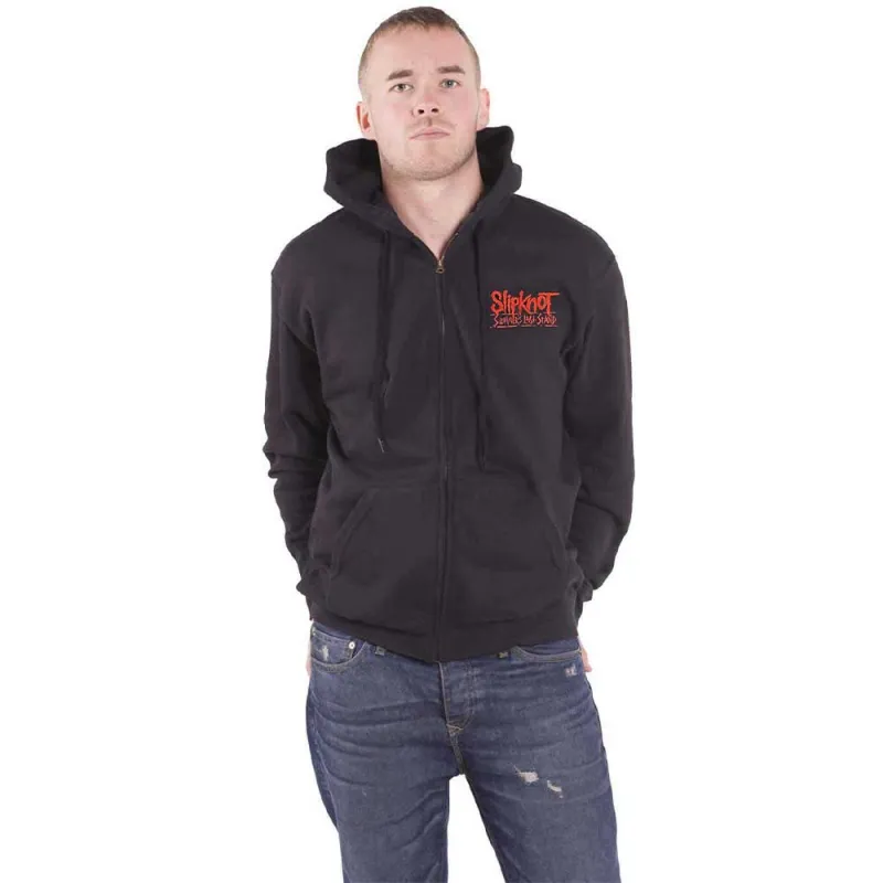 Slipknot 9 Point Flag Zipped Hoodie made by Paradiso Clothing