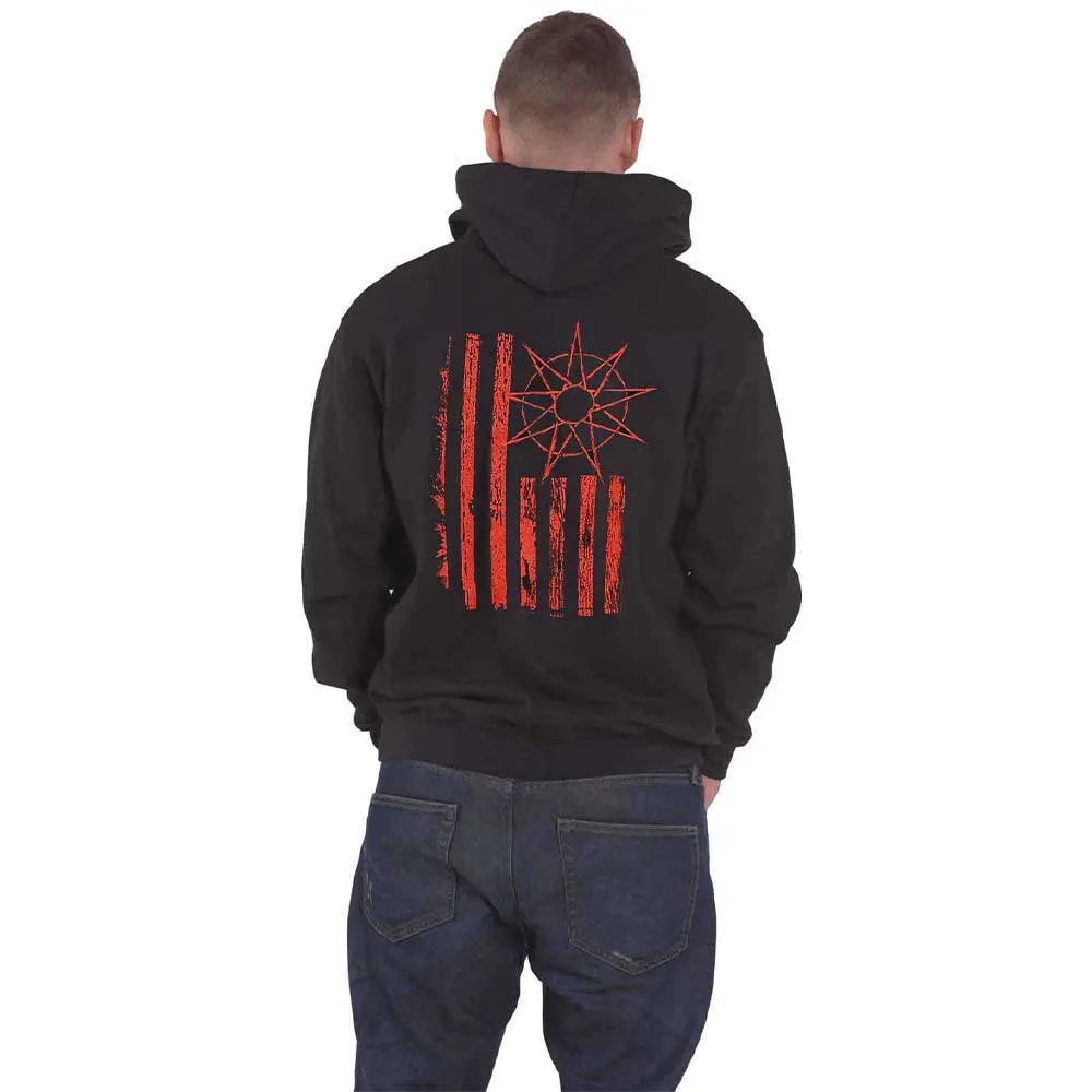 Slipknot 9 Point Flag Zipped Hoodie sold by Paradiso Clothing product image thumbnail 2