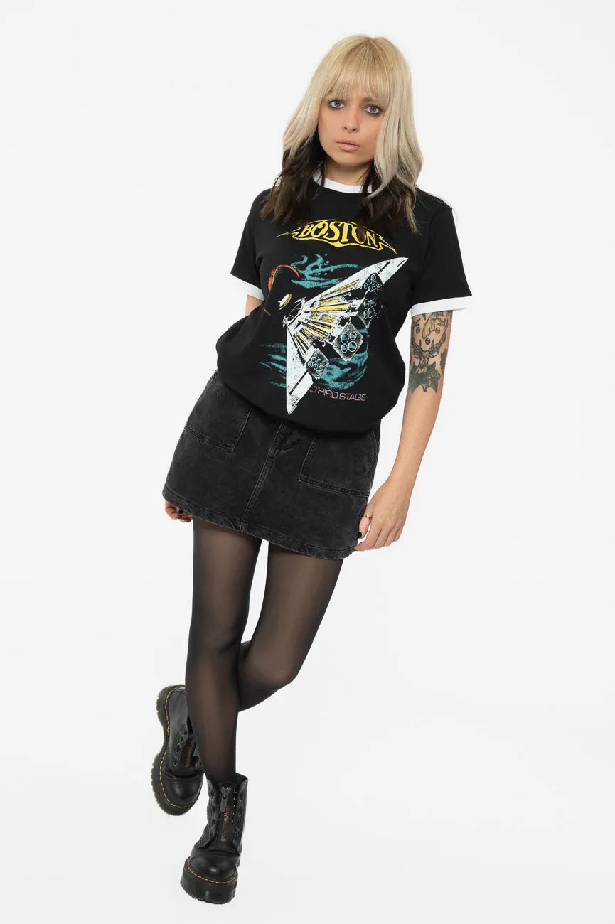 Boston US Tour '87 Ringer T Shirt sold by Paradiso Clothing product image thumbnail 2