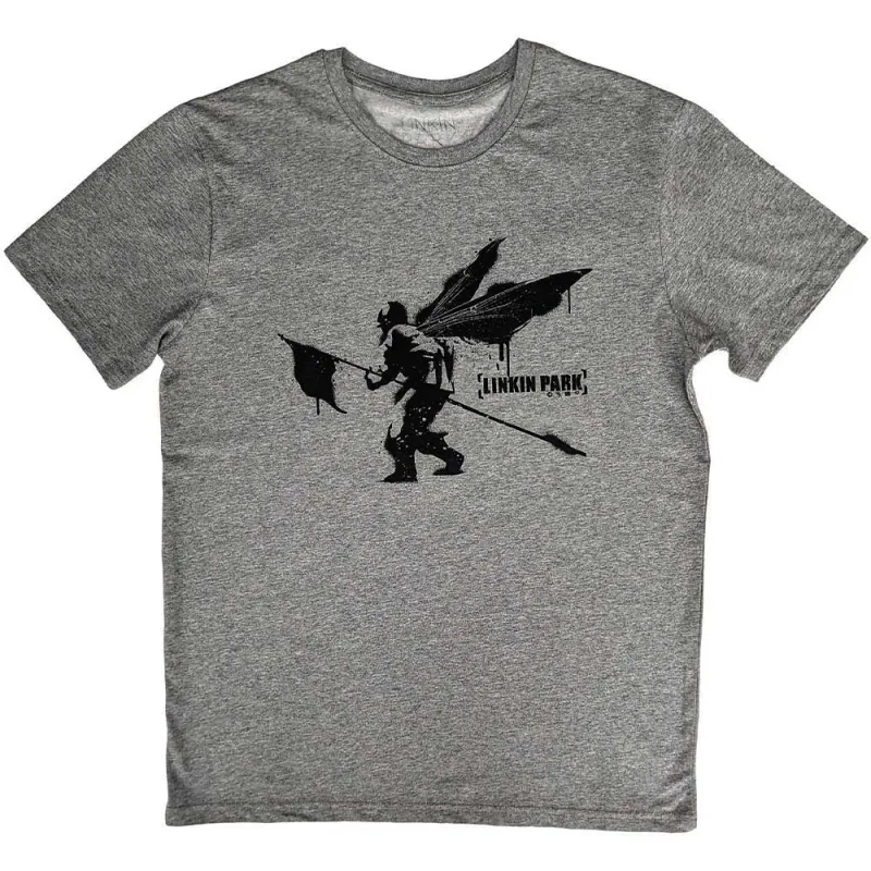 Linkin Park Street Soldier Grey T Shirt made by Paradiso Clothing