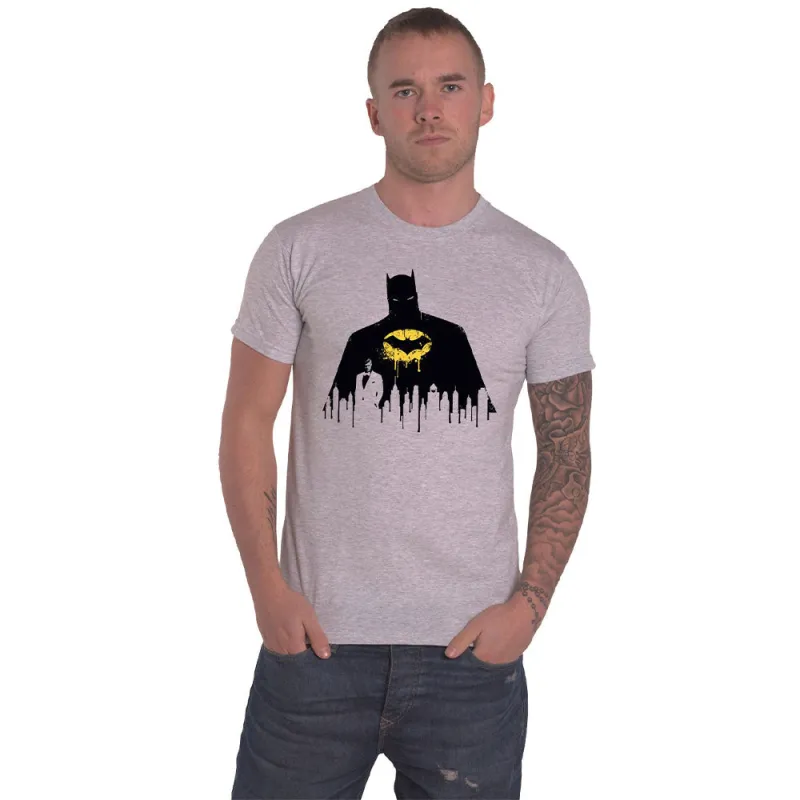 Batman Silhouette Drip T Shirt sold by Paradiso Clothing