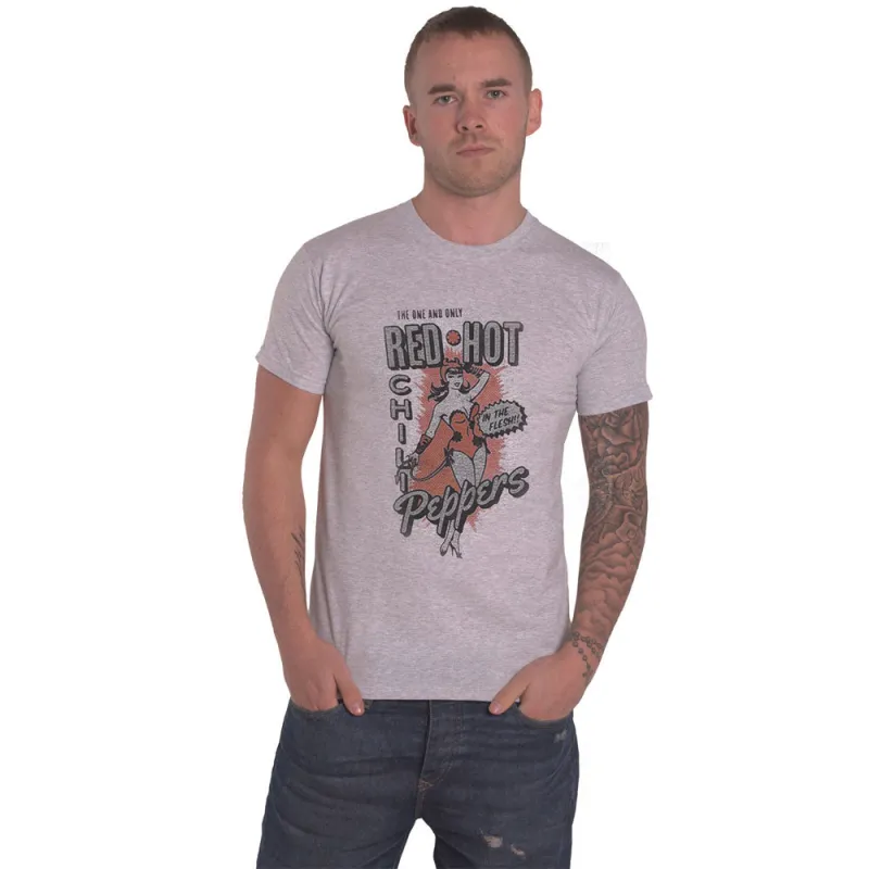 Red Hot Chili Peppers In The Flesh T Shirt made by Paradiso Clothing