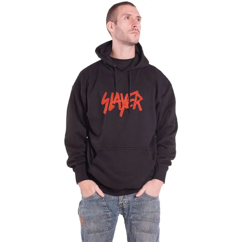 Slayer Slatanic Band Logo Pullover Hoodie sold by Paradiso Clothing