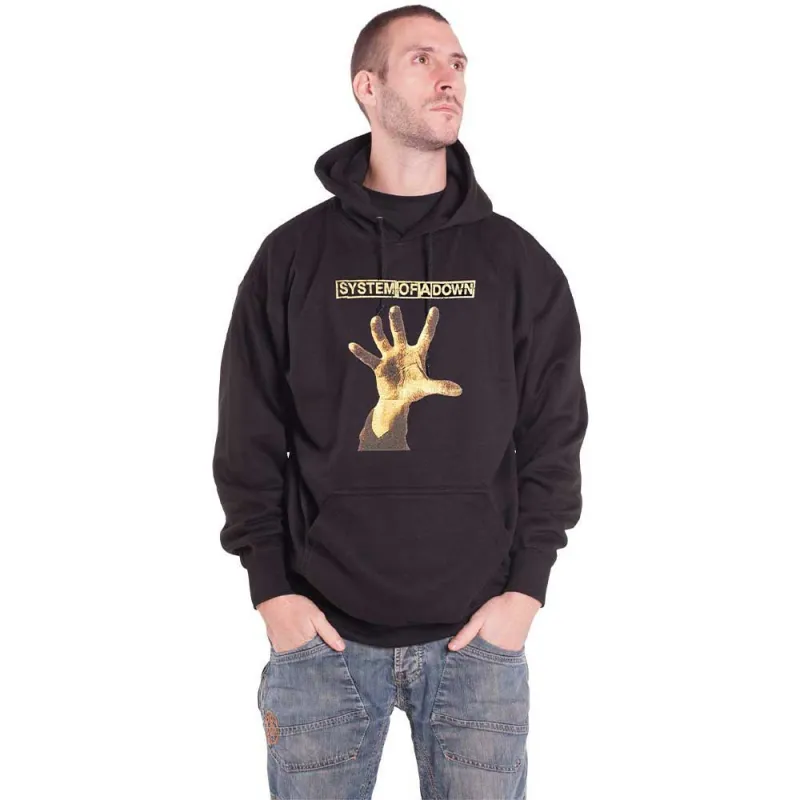 System Of A Down Hand Band Logo Pullover Hoodie made by Paradiso Clothing