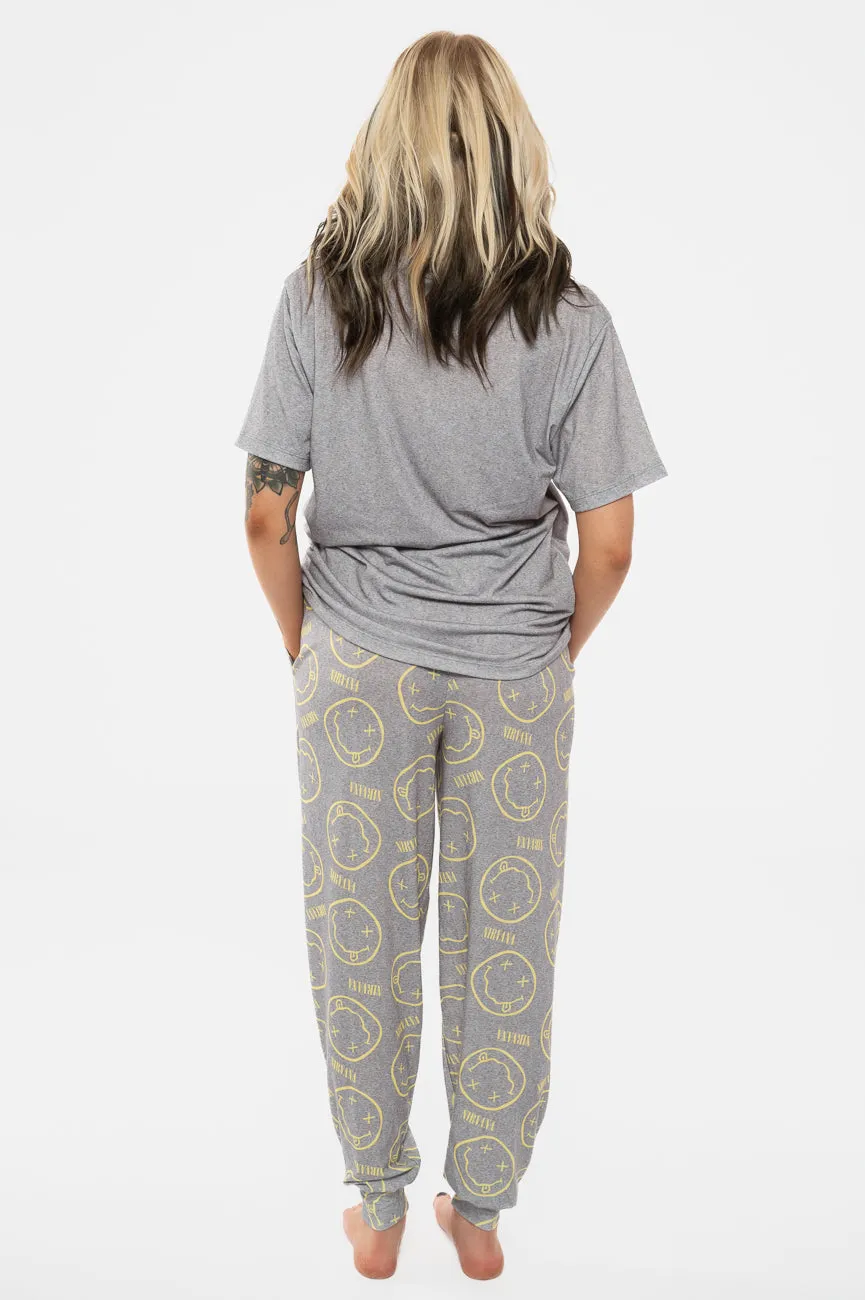 Nirvana Yellow Grunge Smile Pyjamas sold by Paradiso Clothing product image thumbnail 4