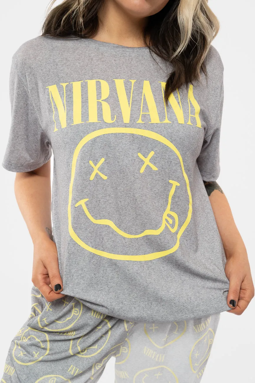 Nirvana Yellow Grunge Smile Pyjamas sold by Paradiso Clothing product image thumbnail 3