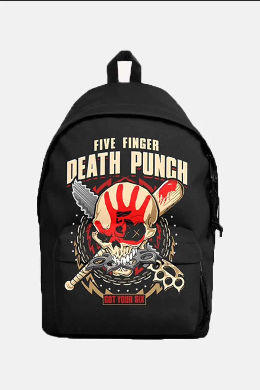 Five Finger Death Punch Got Your Six Backpack sold by Paradiso Clothing